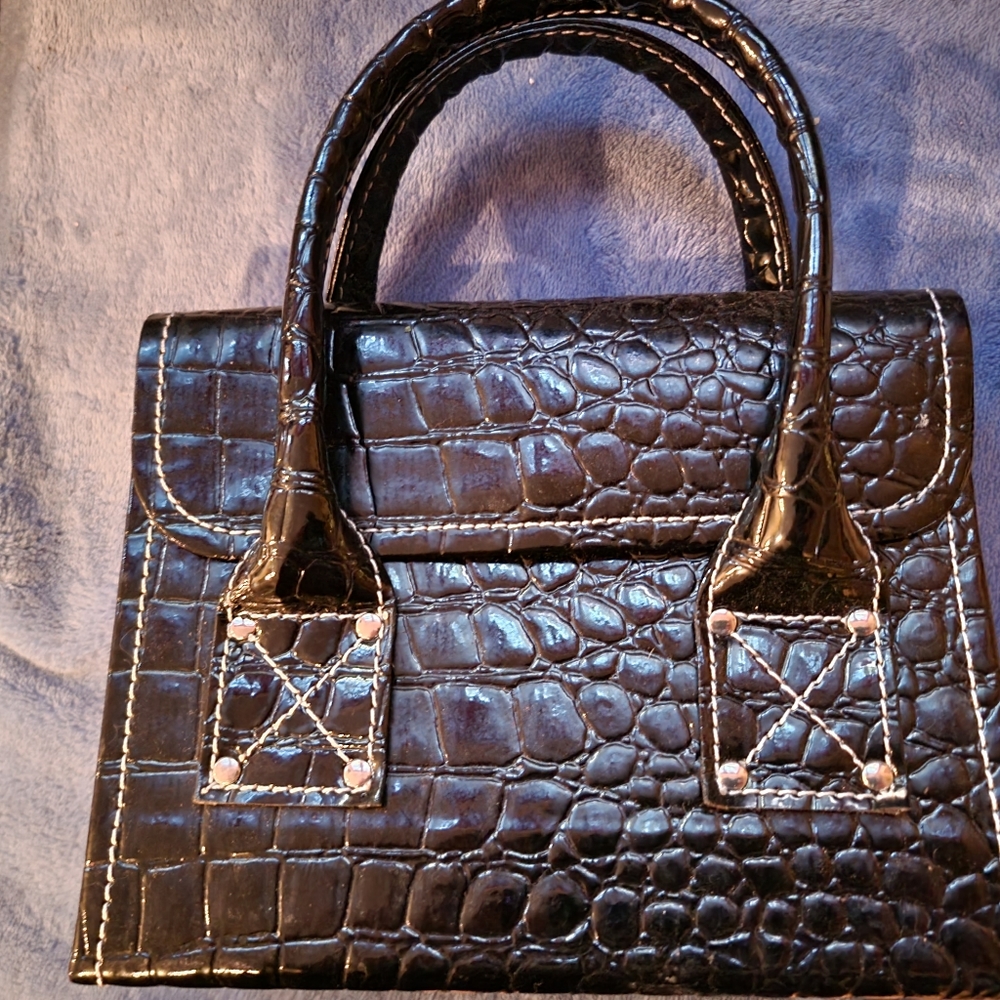 Black purse coupon organizer